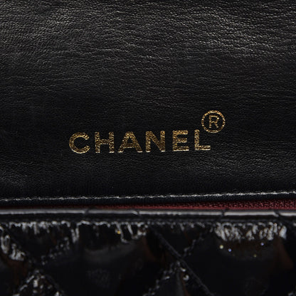 Chanel Patent Calfskin Quilted Mini Square Flap Black 6 of 11