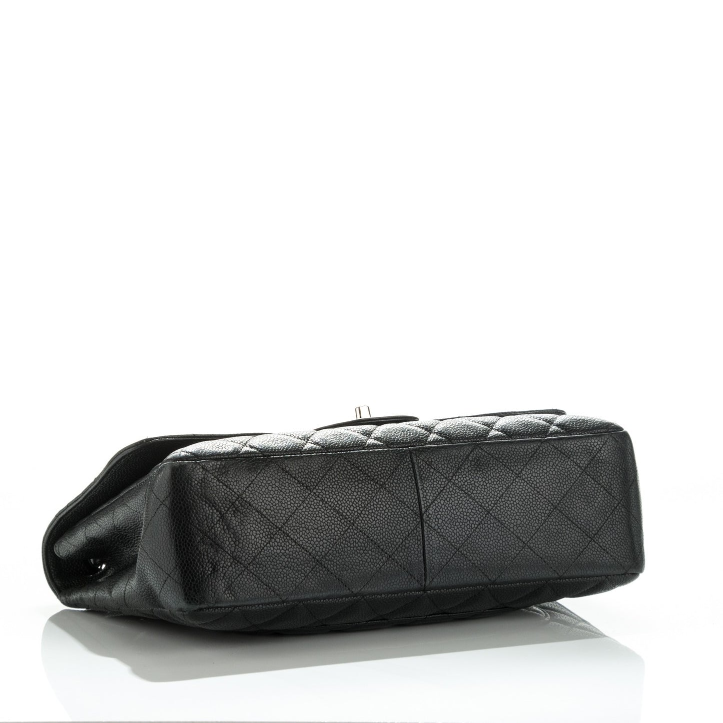 Caviar Quilted Jumbo Single Flap Black