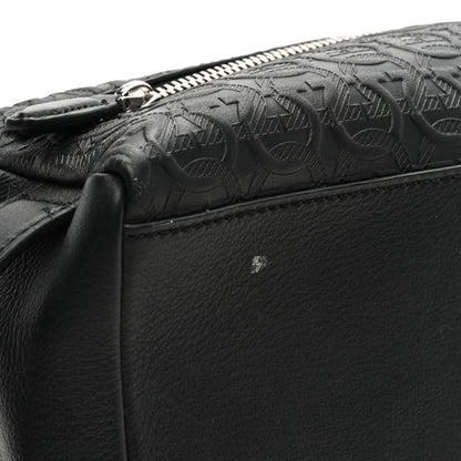 Salvatore Ferragamo Calfskin Gancini Embossed Toiletry Pouch 8 of 8