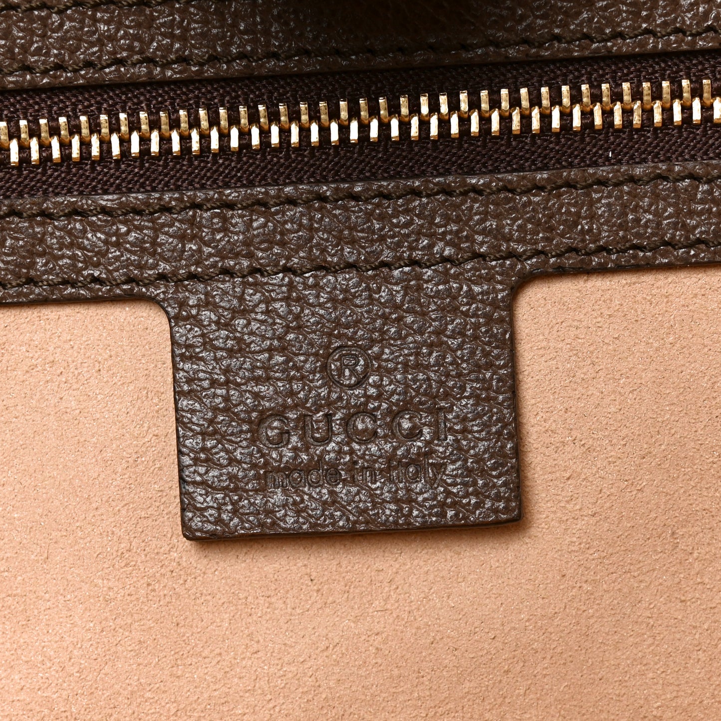 Supreme Monogram Textured Calfskin Web Medium Ophidia Shopping Tote Beige Ebony New Acero