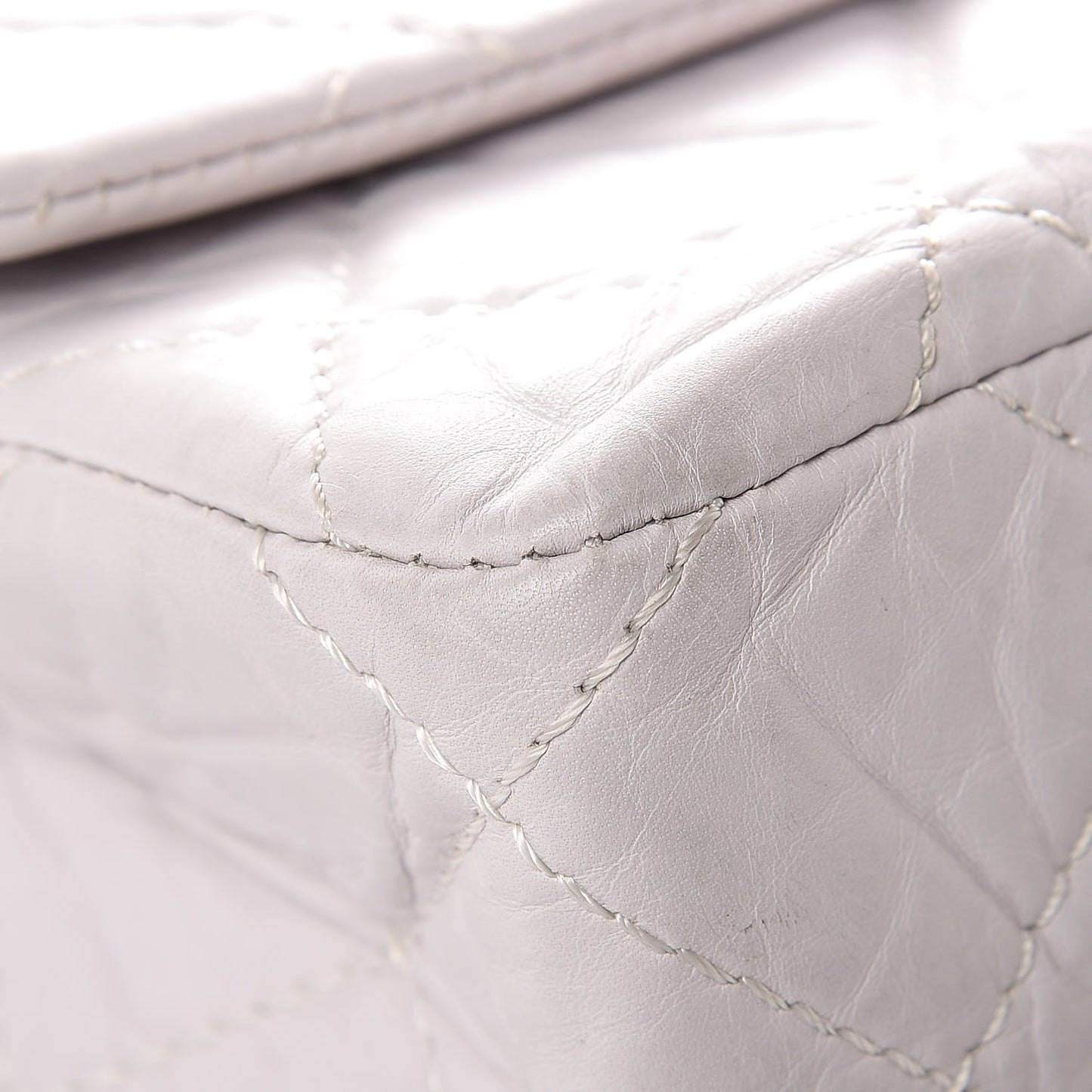 Aged Calfskin Reissue XL Maxi Flap White