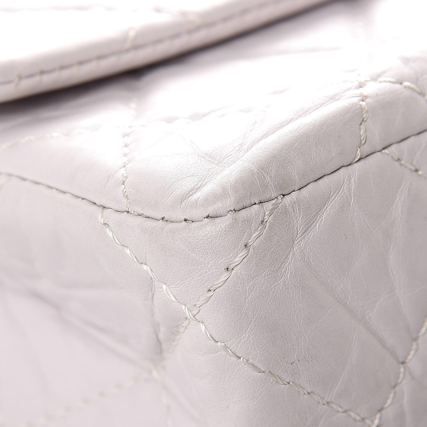 Chanel Aged Calfskin Reissue XL Maxi Flap White 12 of 19