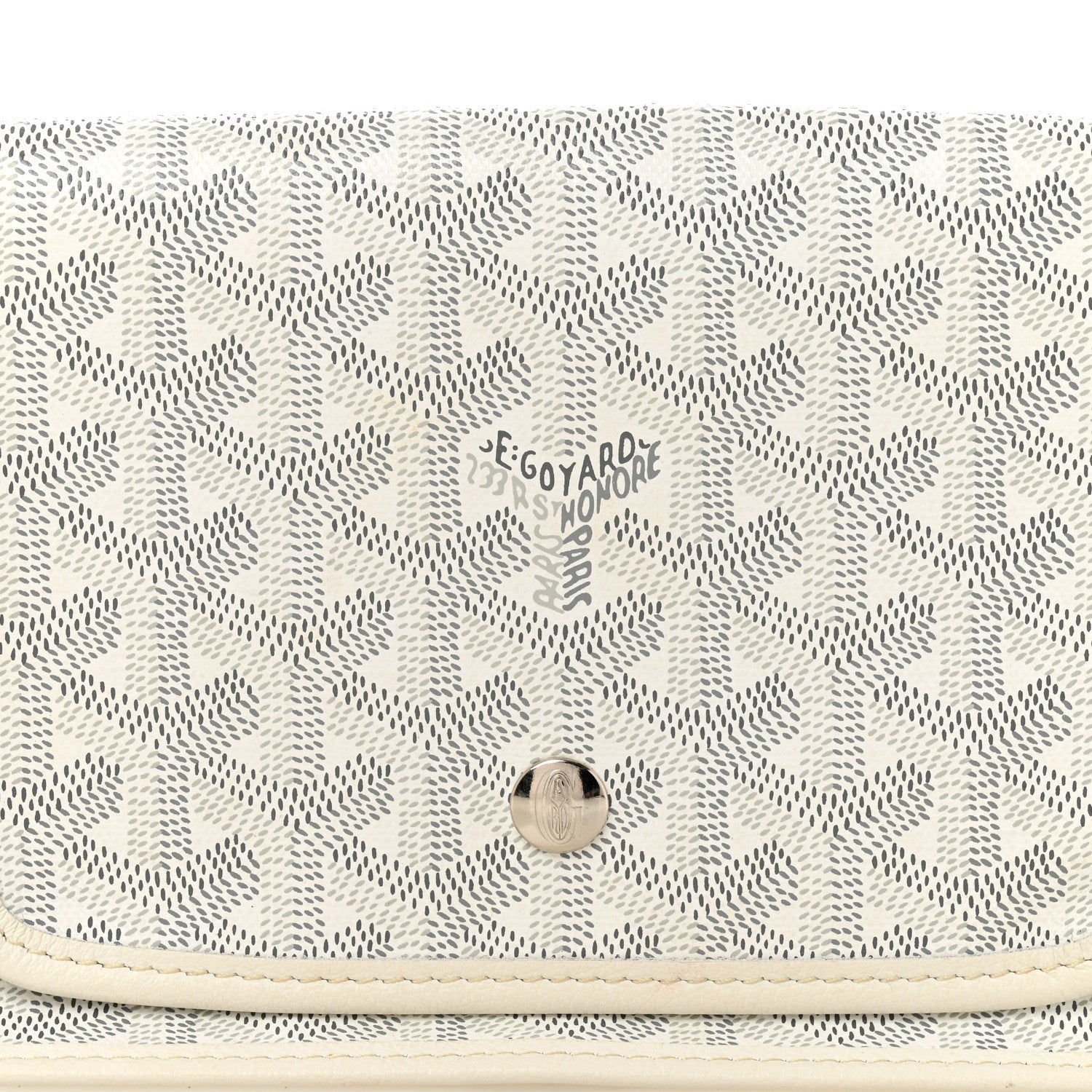 Goyard Goyardine Plumet Wallet Clutch White 7 of 9