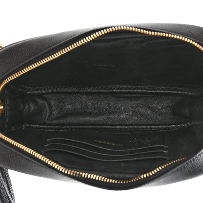 Saint Laurent Grain De Poudre Matelasse Monogram Mini Lou Camera Bag Black 5 of 10