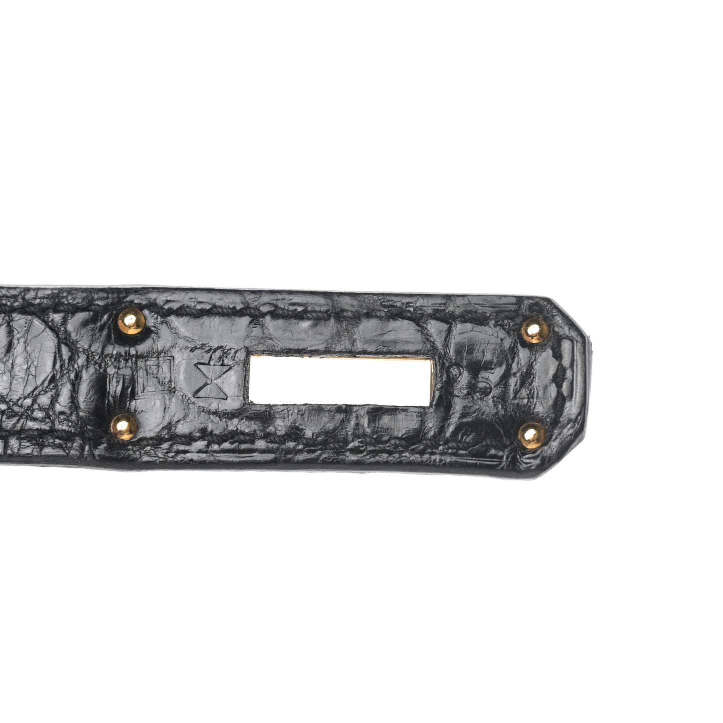 Shiny Porosus Crocodile Birkin 35 Black