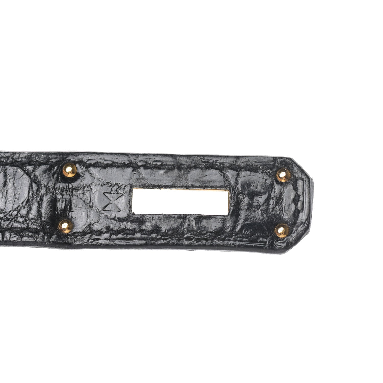 Hermes Shiny Porosus Crocodile Birkin 35 Black 24 of 30