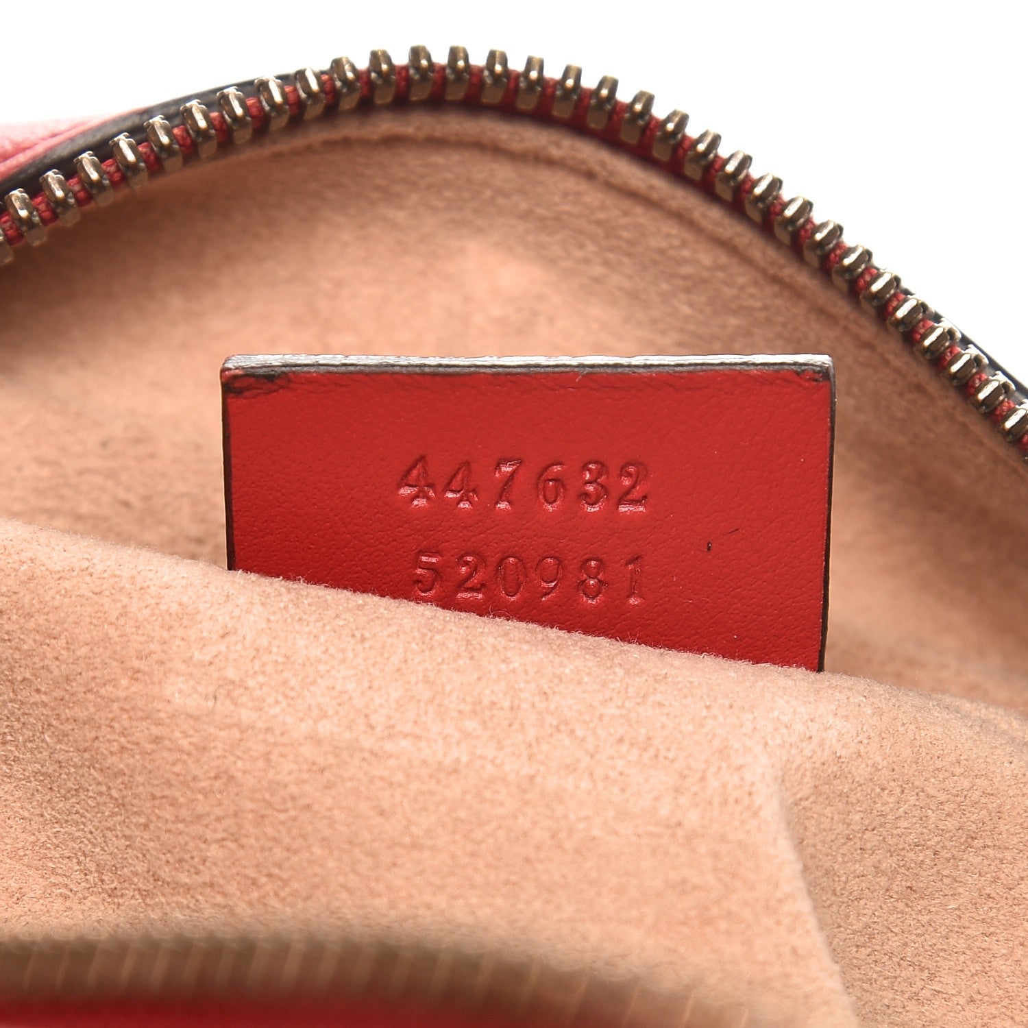 Gucci Calfskin Matelasse Small GG Marmont Chain Shoulder Bag Hibiscus Red 7 of 7