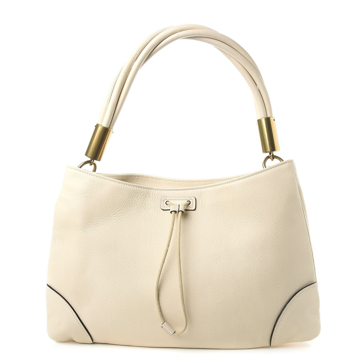 Gucci Calfskin Drawstring Hobo White 1 of 10