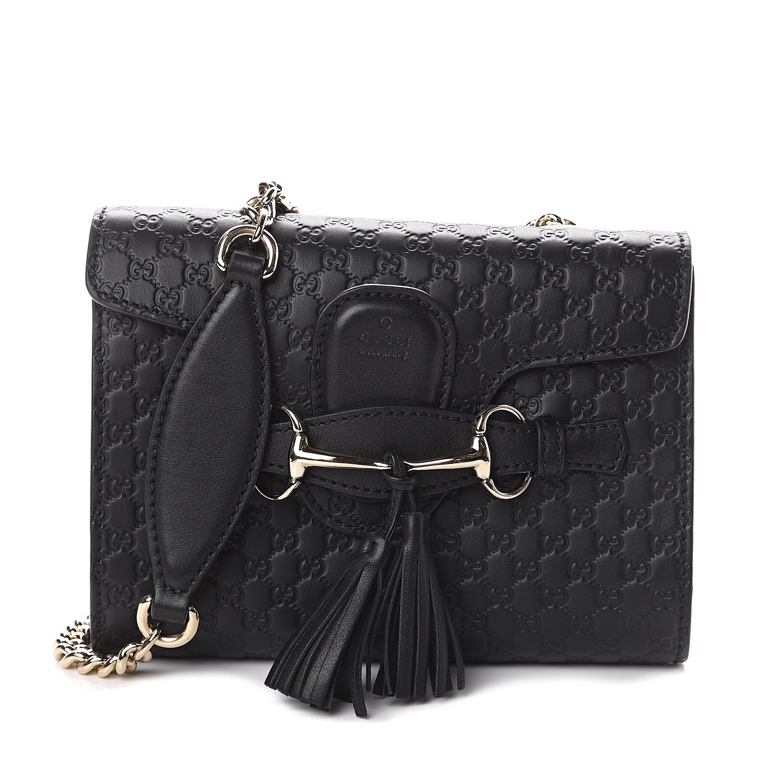 Gucci Microguccissima Mini Emily Shoulder Bag Black 1 of 5
