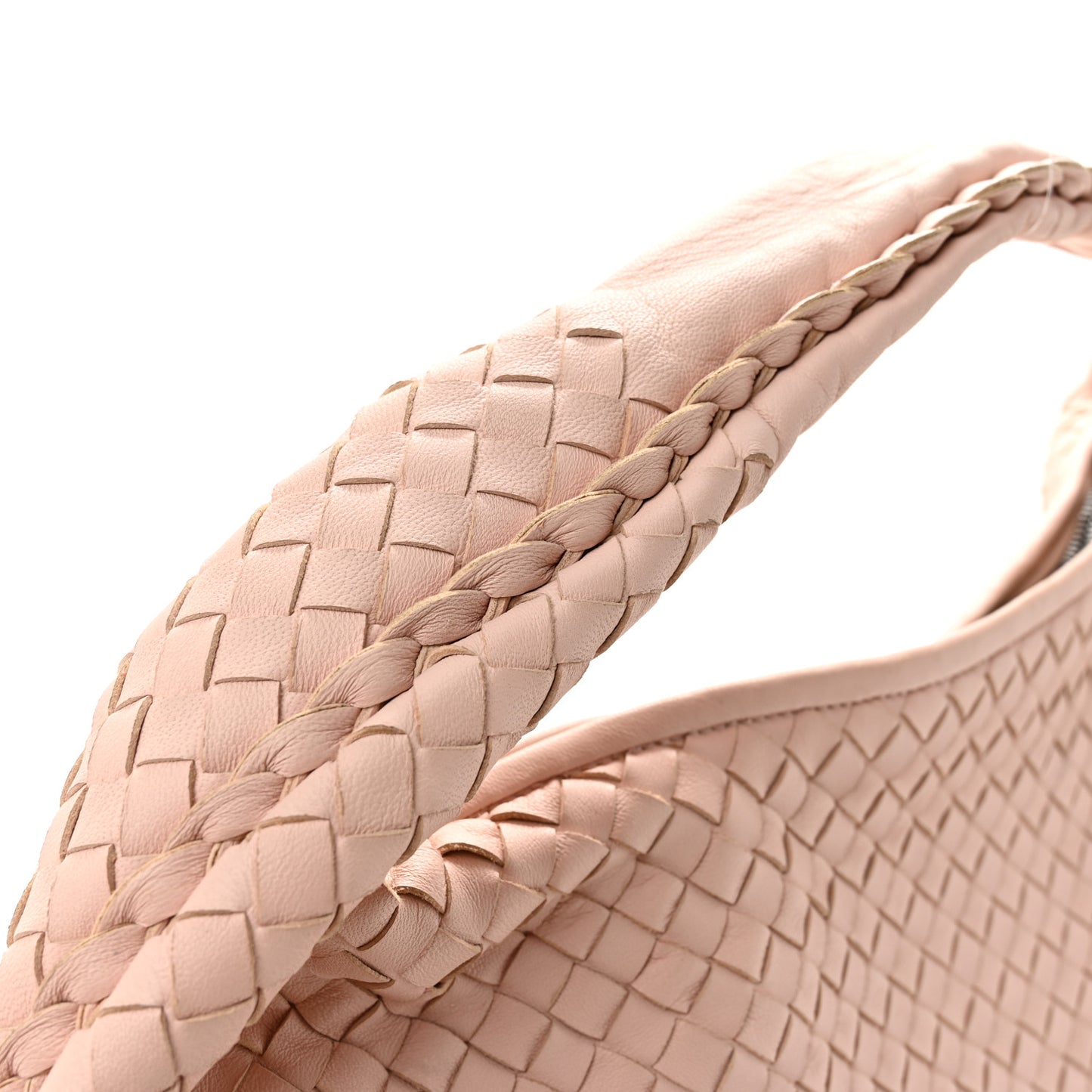 Nappa Intrecciato Large Veneta Hobo Flamingo
