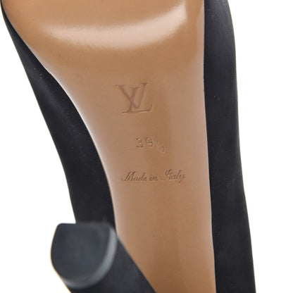 Louis Vuitton Suede Varennes Pumps 39.5 Black 7 of 8