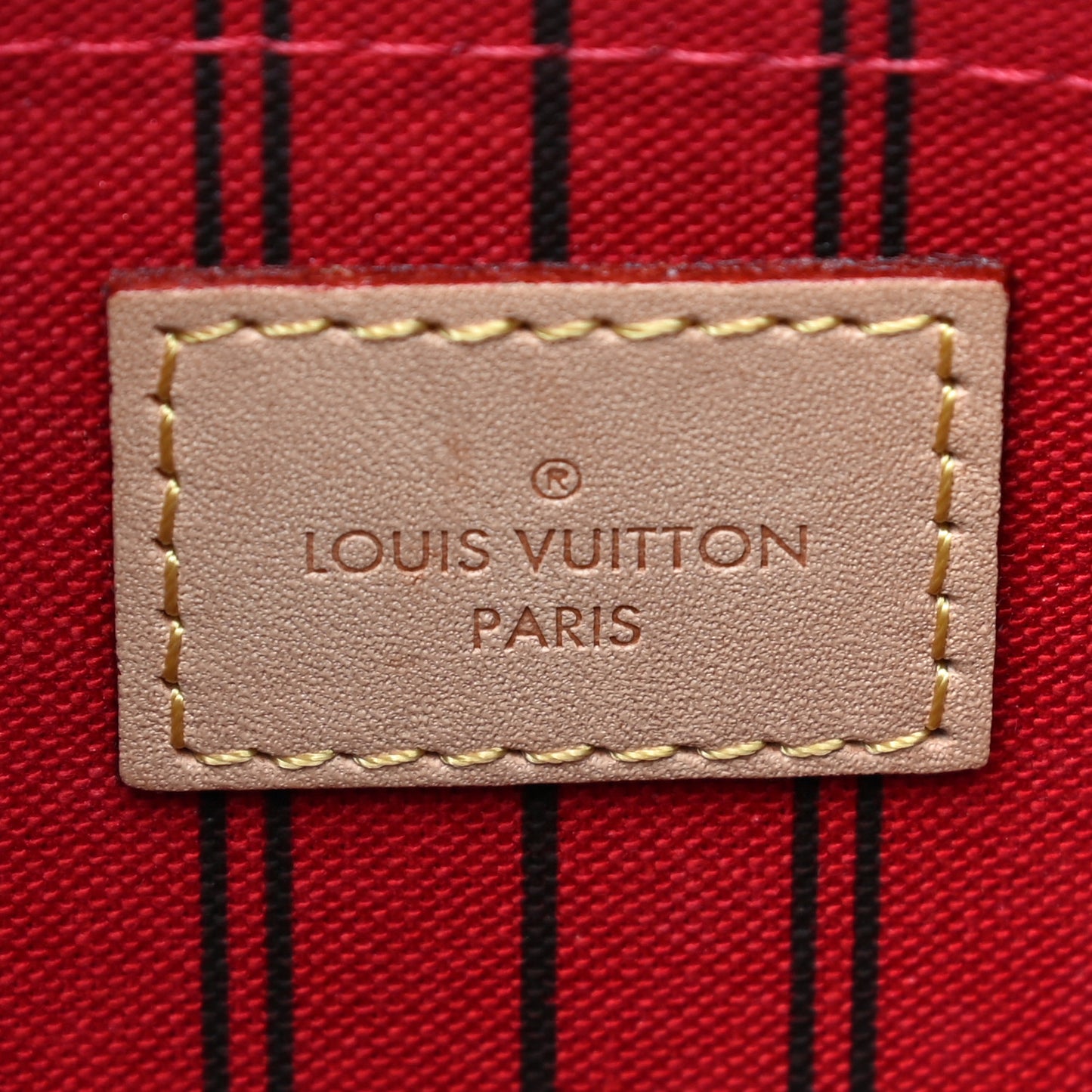 Monogram Neverfull MM GM Pochette Cherry