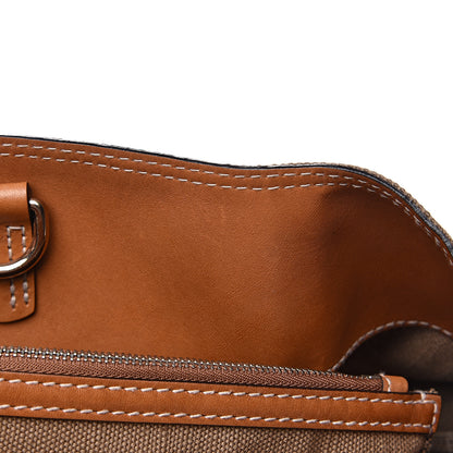 Burberry Canvas Mega Check Medium Ashby Hobo Saddle Brown 9 of 18