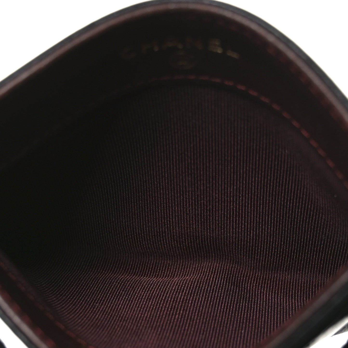 Lambskin Quilted Card Holder Black