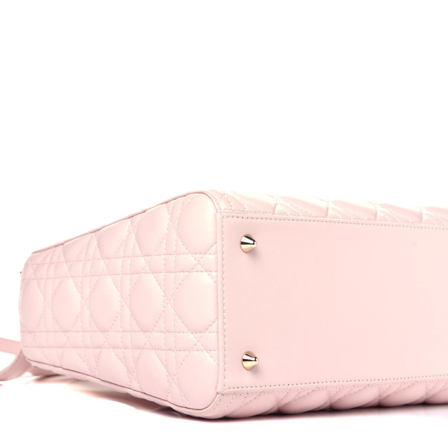 Christian Dior Lambskin Cannage Medium Lady Dior Light Pink 8 of 9
