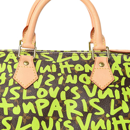 Louis Vuitton Monogram Graffiti Speedy 30 Green 13 of 13