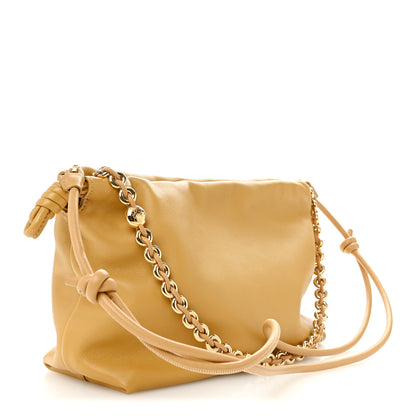 Loewe Mellow Nappa Donut Medium Chain Flamenco Knot Clutch Sahara 3 of 10