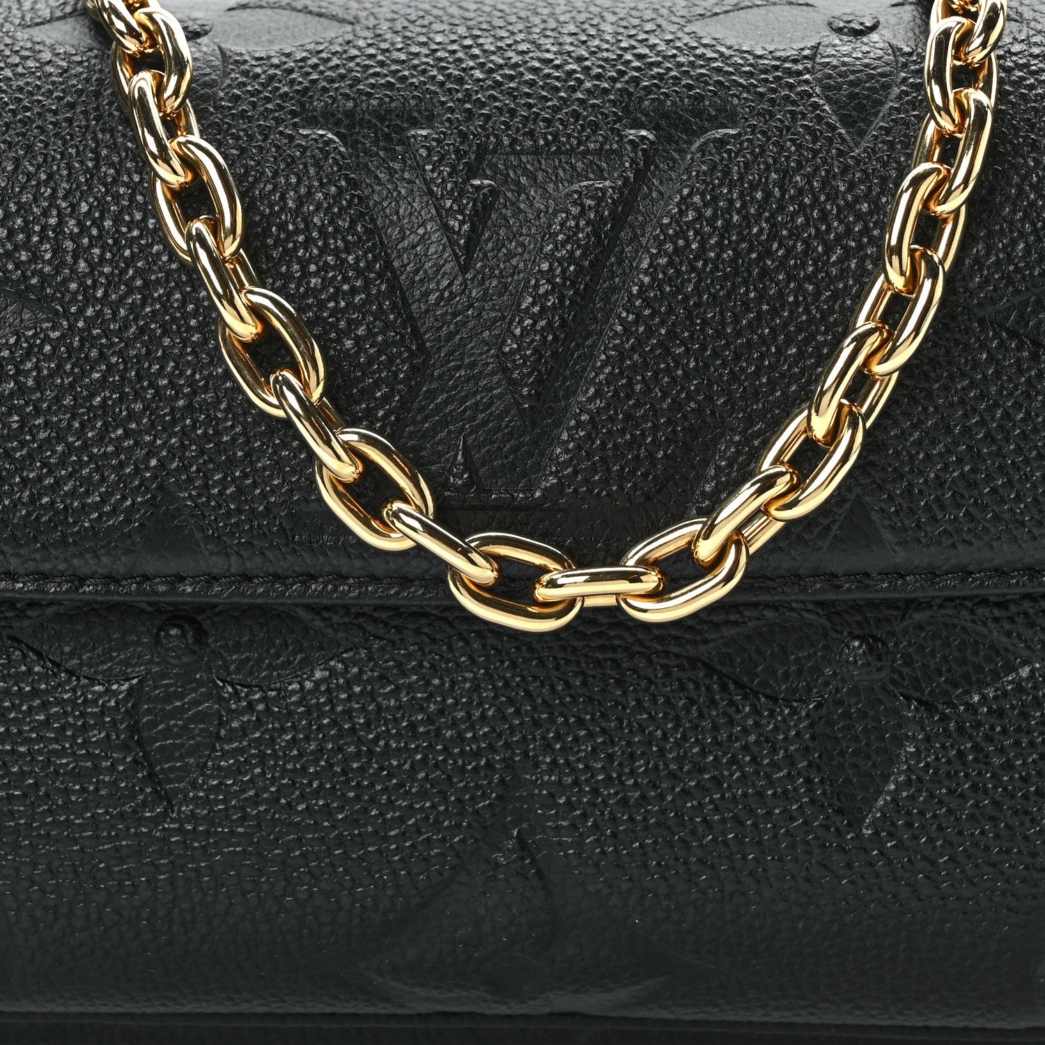 Louis Vuitton Empreinte Monogram Giant Ivy Wallet On Chain Black 7 of 11