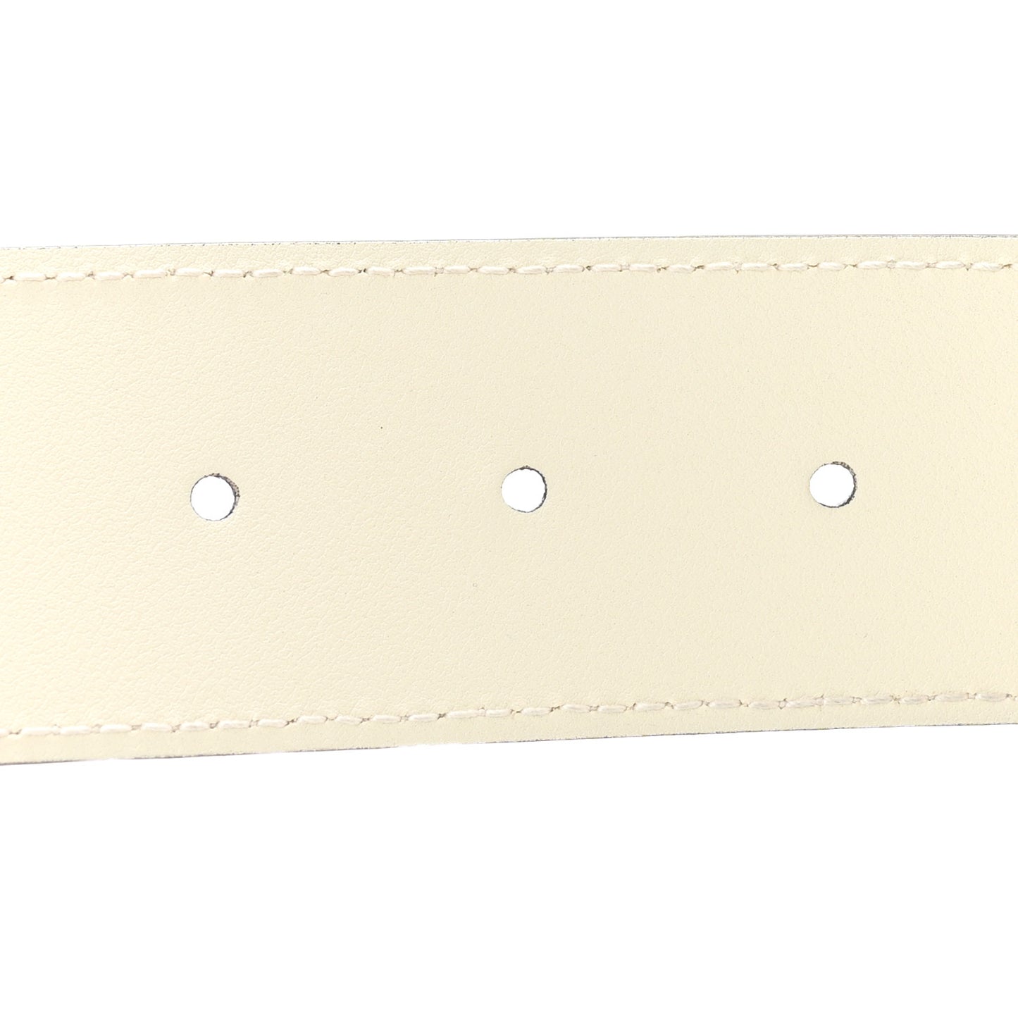 Calfskin Double G 40mm Belt 80 32 Mystic White