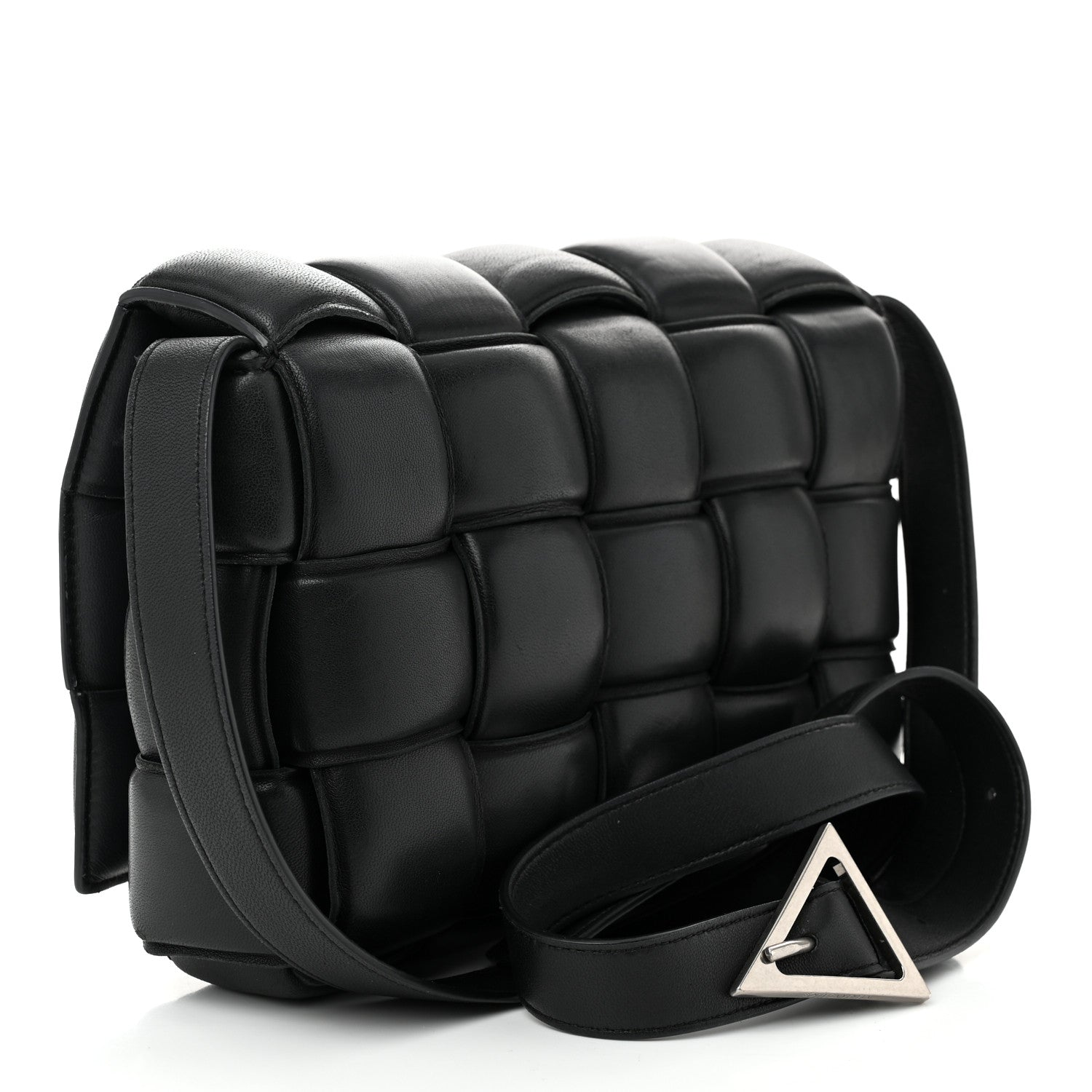 Bottega Veneta Nappa Maxi Intreccio Padded Cassette Crossbody Bag Black 3 of 10