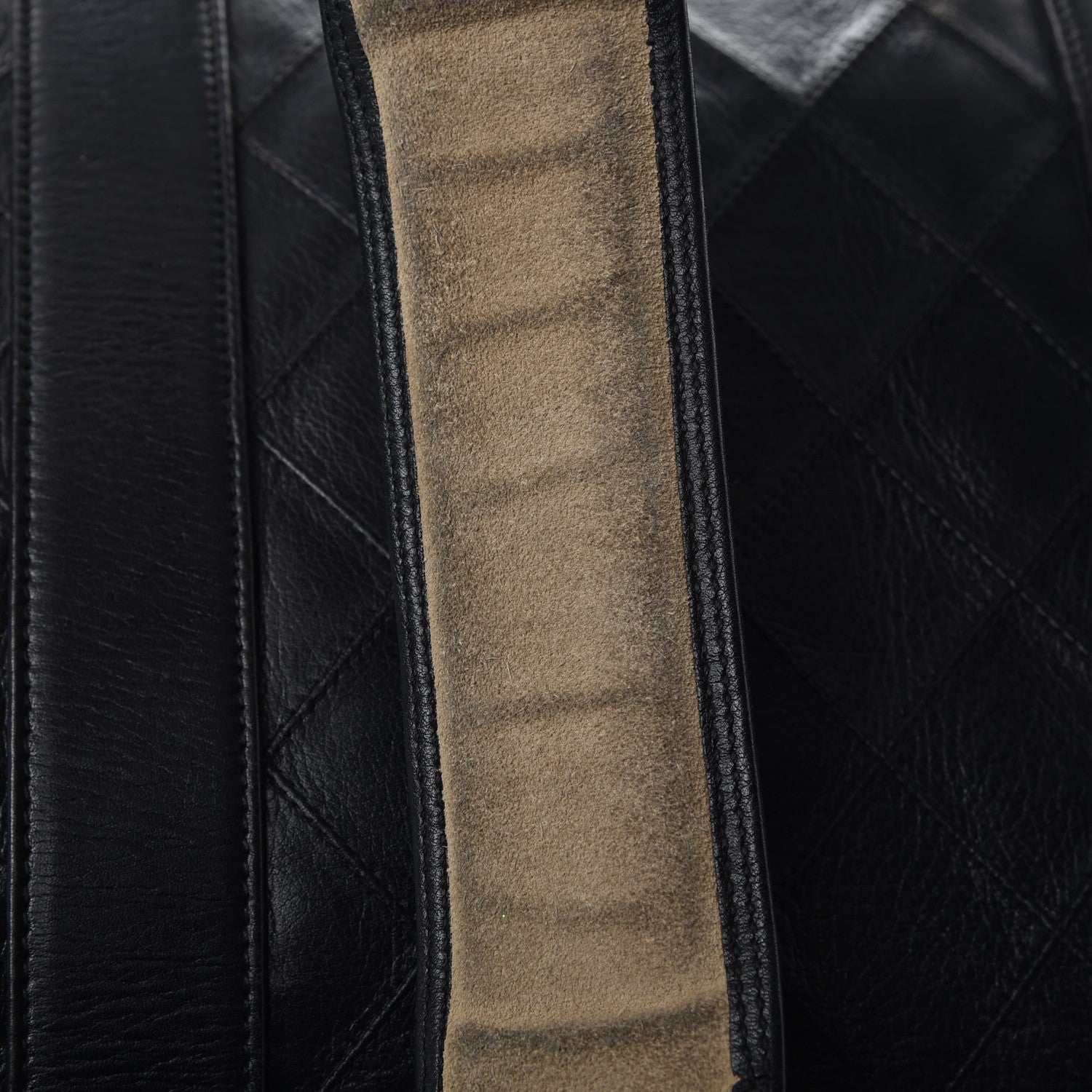 Chanel Calfskin Stitched Duffel Bag Black 12 of 16