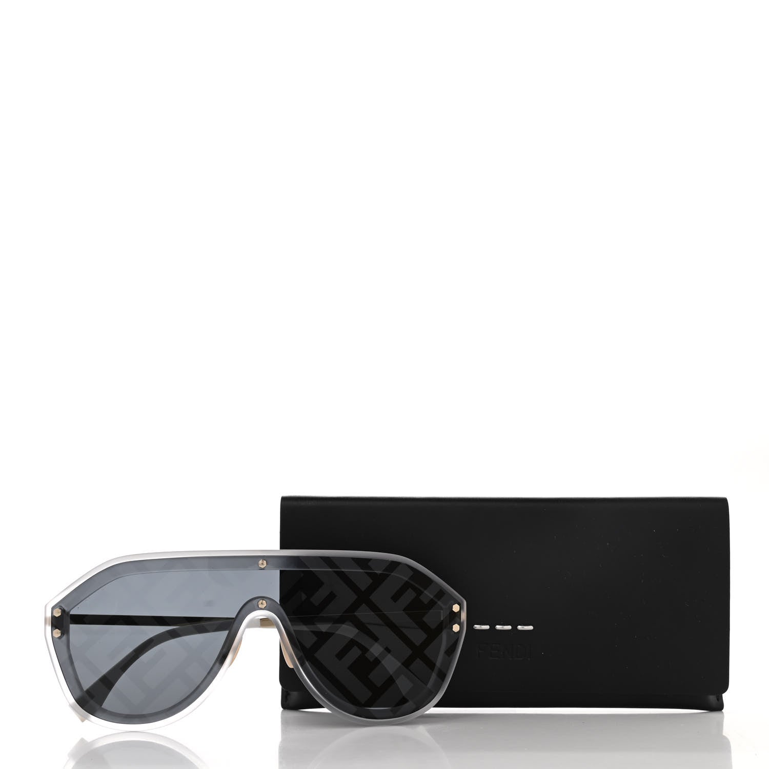 Fendi FF Fabulous Shield Sunglasses FF M0039/G/S Transparent White 7 of 7