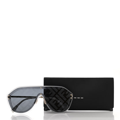 Fendi FF Fabulous Shield Sunglasses FF M0039/G/S Transparent White 7 of 7