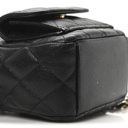 Chanel Caviar Quilted CC Mini Classic Backpack Black 9 of 10