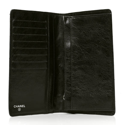 Chanel Aged Calfskin Quilted Cambon Yen Wallet Black 4 of 6