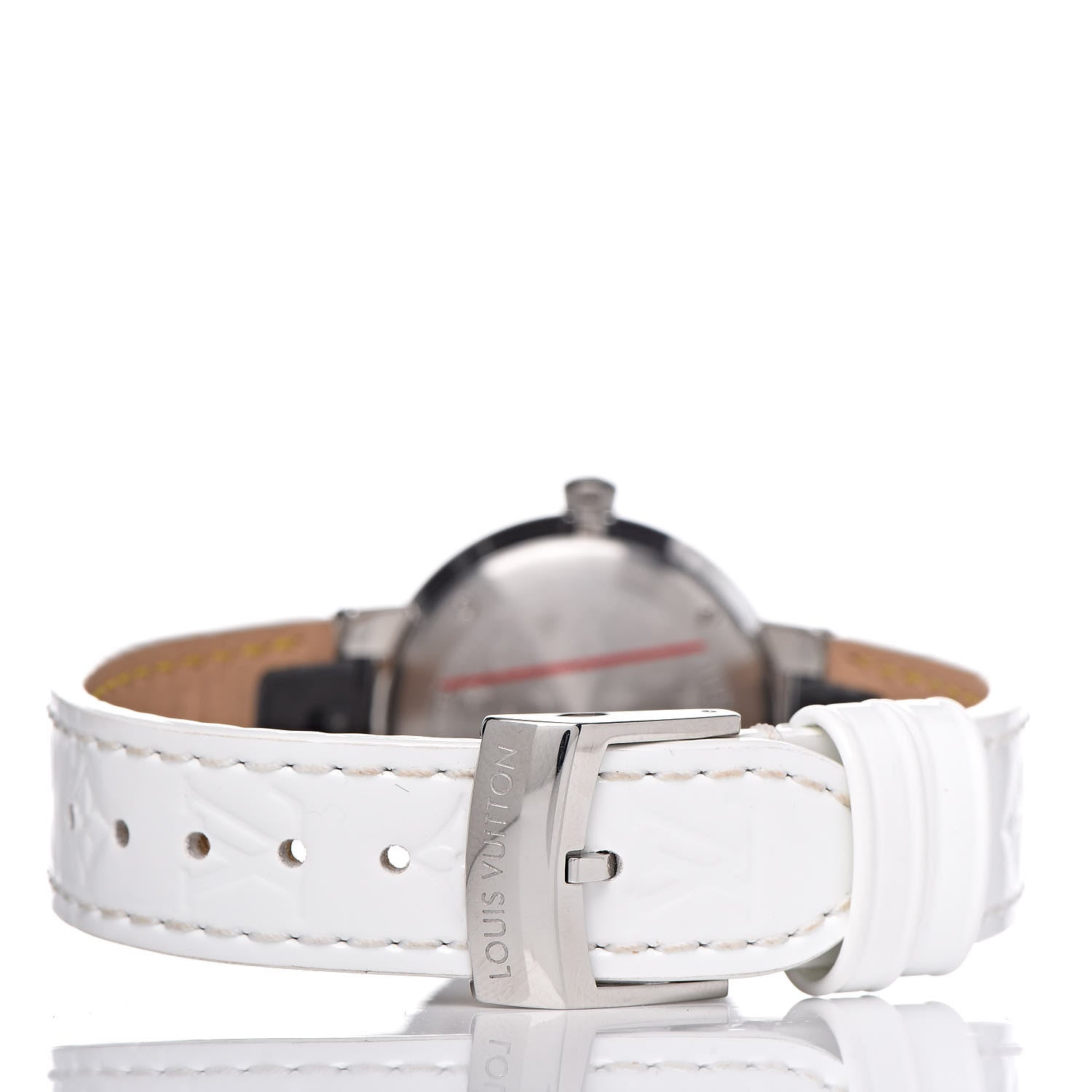 Louis Vuitton Stainless Steel Vernis Diamond 28mm Tambour Slim Quartz Watch 4 of 11