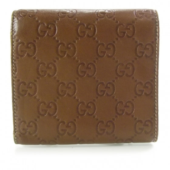 Guccissima Joy French Flap Wallet Brown