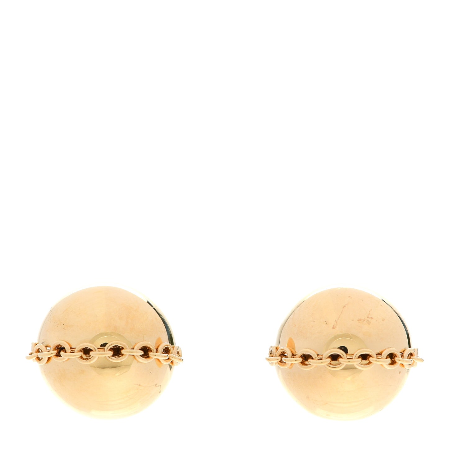 18K Yellow Gold HardWear Bolt Ball Earrings