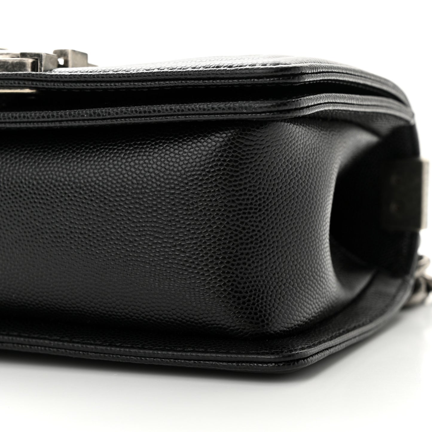 Caviar Quilted Small Boy Flap Black