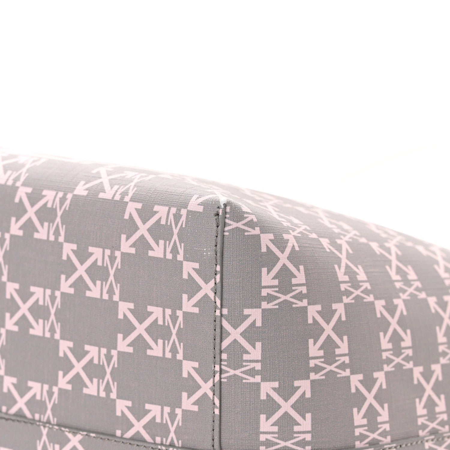 Off-White Coated Canvas Arrow Print Day Off Tote Bag White 12 of 14