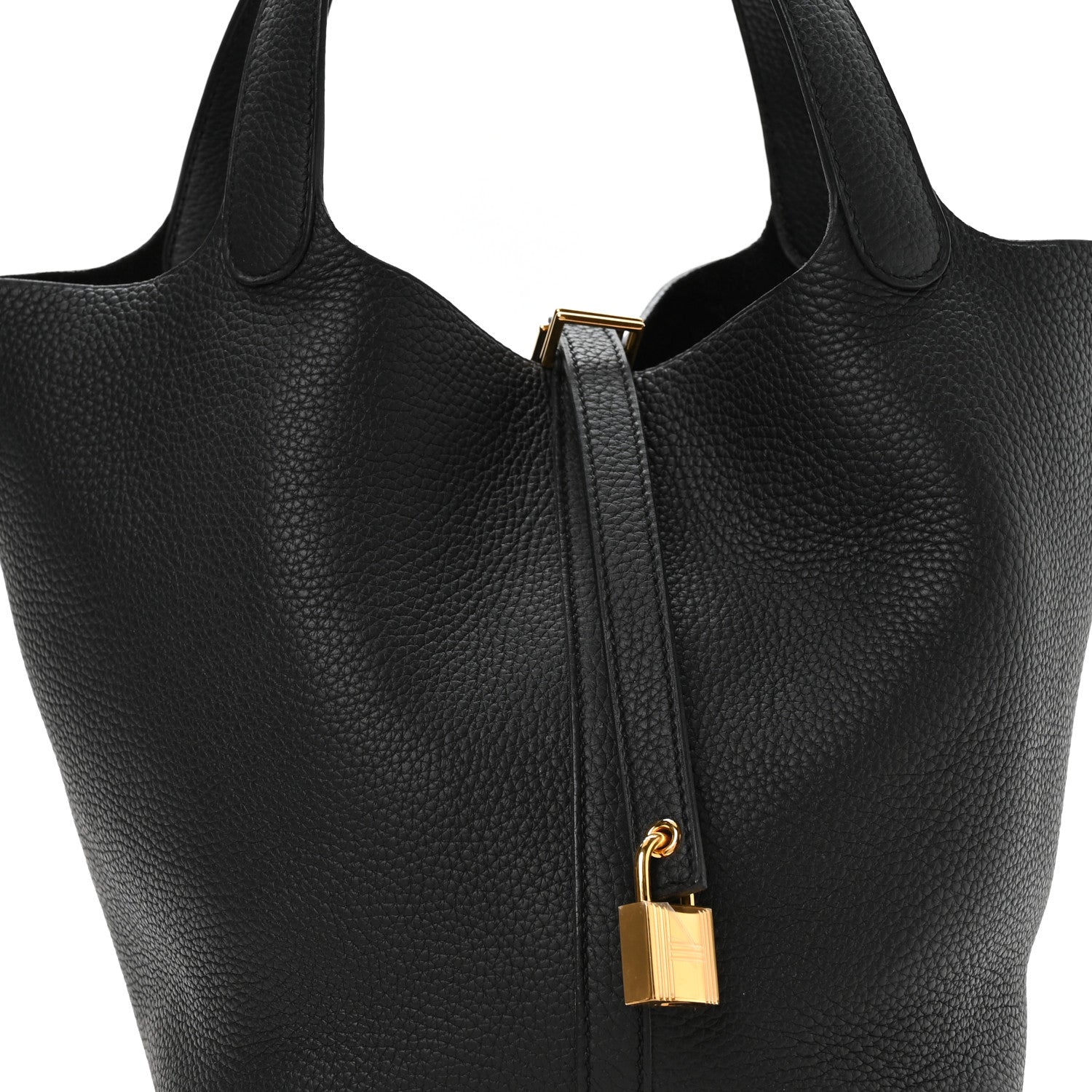 Hermes Taurillon Clemence Picotin Lock 22 MM Black 8 of 13
