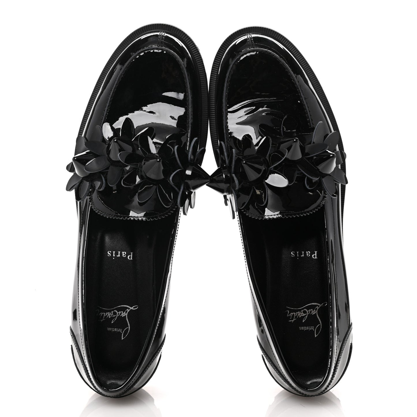 Patent Daisy Loafers 41 Black