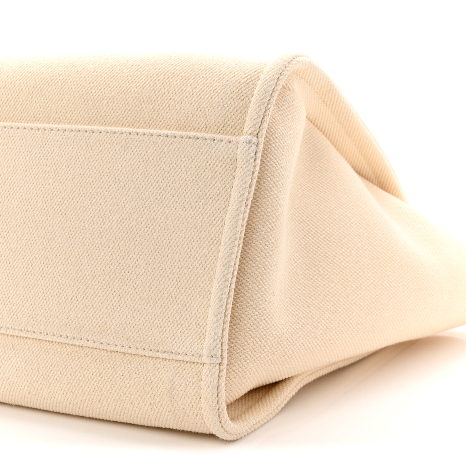 Chanel Canvas Pearl Large Deauville Tote Ecru Beige 10 of 10