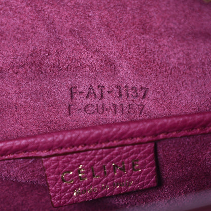 Celine Baby Grained Calfskin Nano Luggage Plum 7 of 7