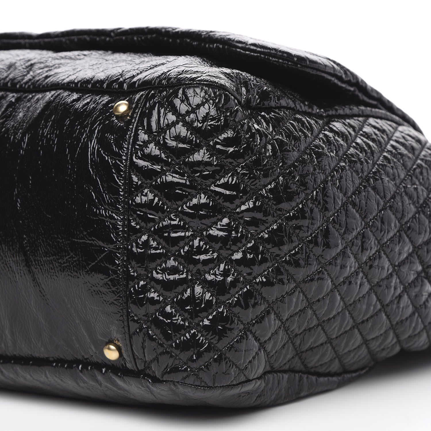 Chanel Vinyl XXL Rock and Chain Flap Black 9 of 12