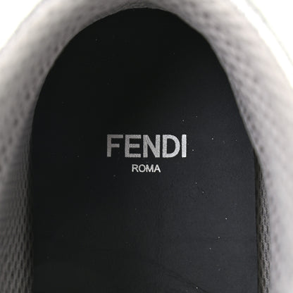 Fendi X NICKI MINAJ Metallic Nappa Macro FF Embossed Prints On High Top Sneakers 38 Silver 7 of 8