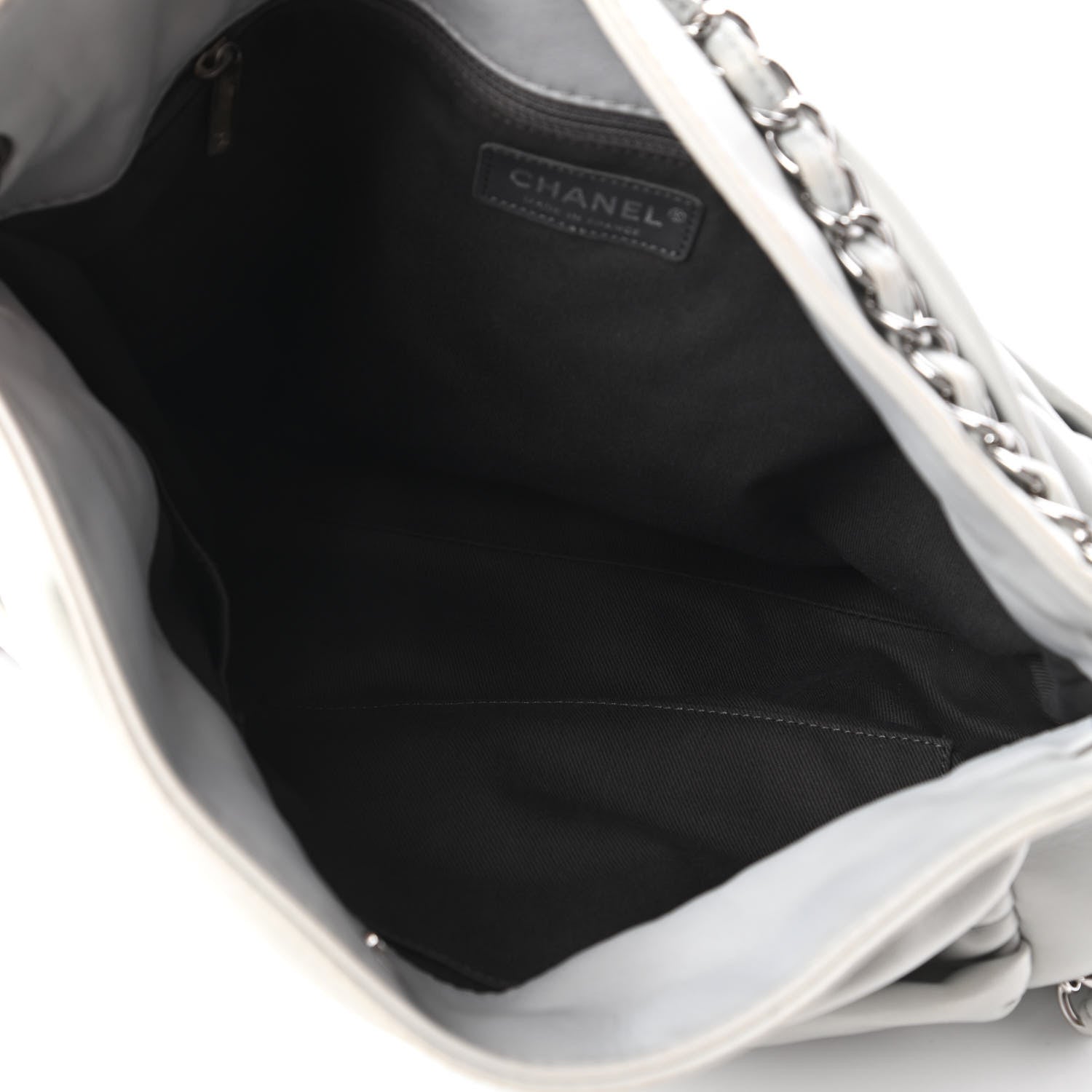 Chanel Lambskin Large Sharpei Shoulder Bag Grey 5 of 11