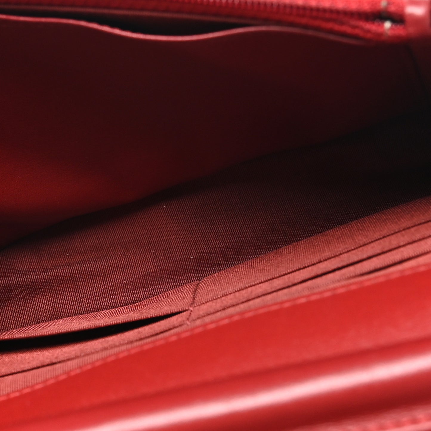 Caviar Quilted Boy Wallet On Chain WOC Red