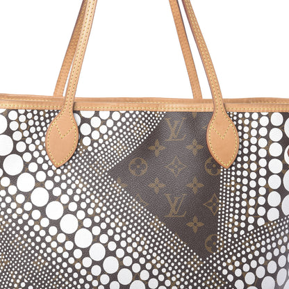 Louis Vuitton Monogram Kusama Waves Neverfull MM White 7 of 9