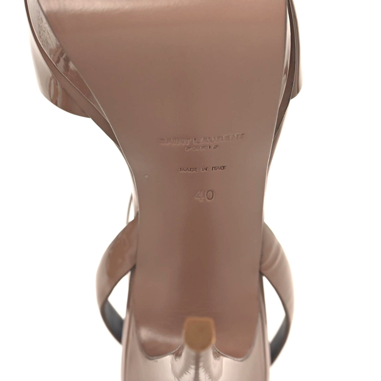 Vitello Vernice Tribute 105 Sandals 40 Soft Nude