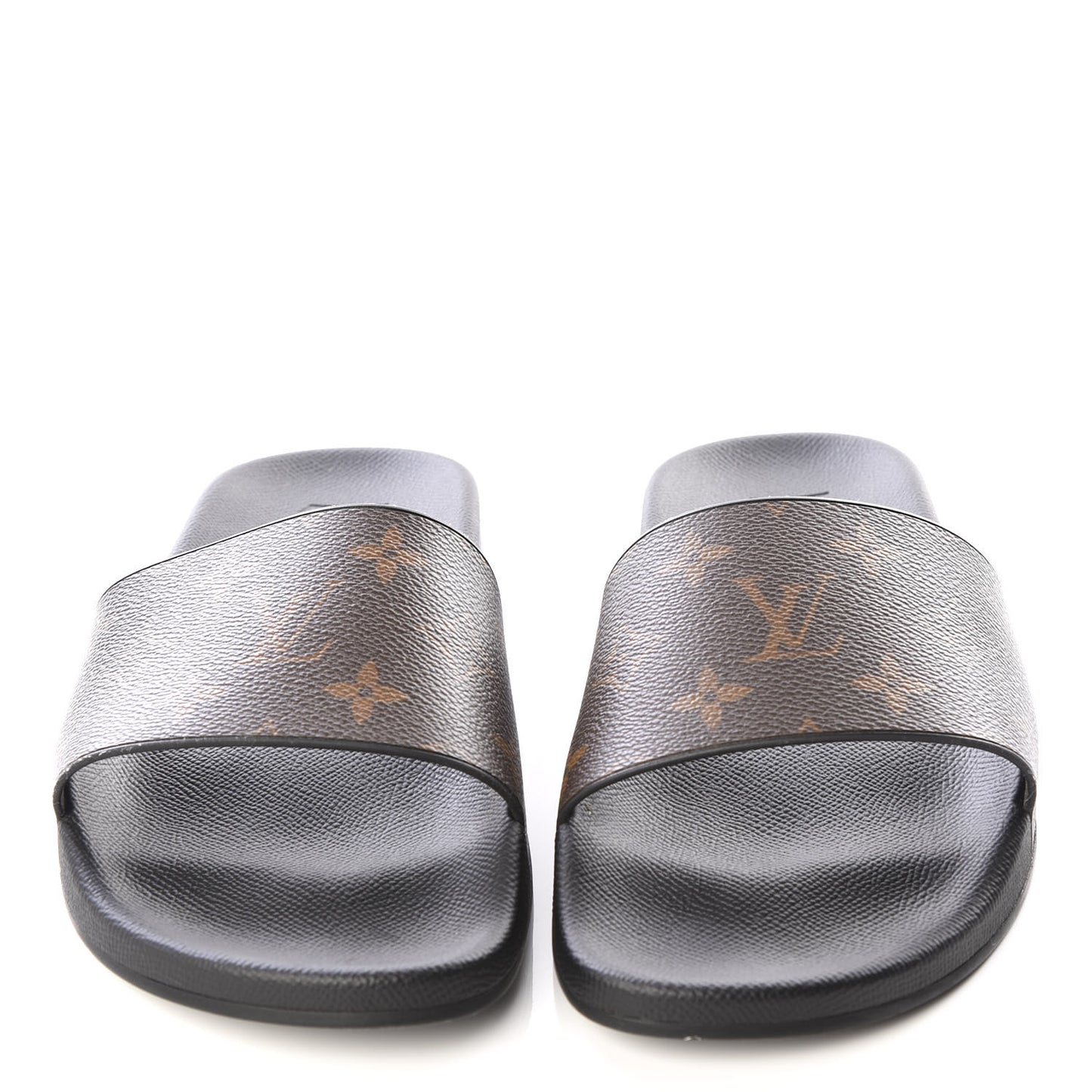Rubber Monogram Mens Waterfront Mules 6 Macassar