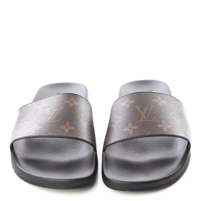 Louis Vuitton Rubber Monogram Mens Waterfront Mules 6 Macassar 3 of 8