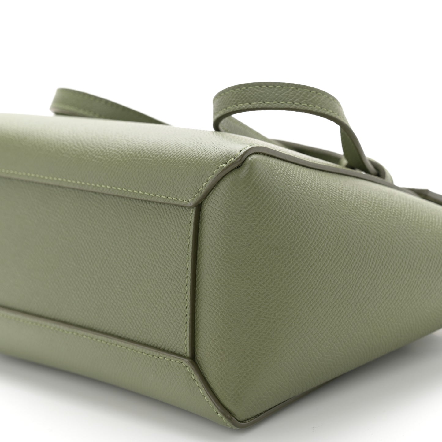 Grained Calfskin Nano Belt Bag Light Khaki