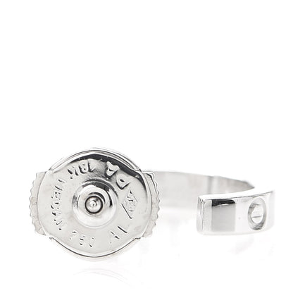 Cartier 18K White Gold Small LOVE Hoop Earrings 4 of 5
