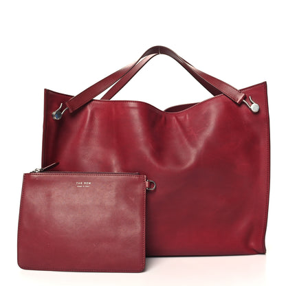 The Row Polished Saddle Calfskin Alexia Bag Amaranto 3 of 12