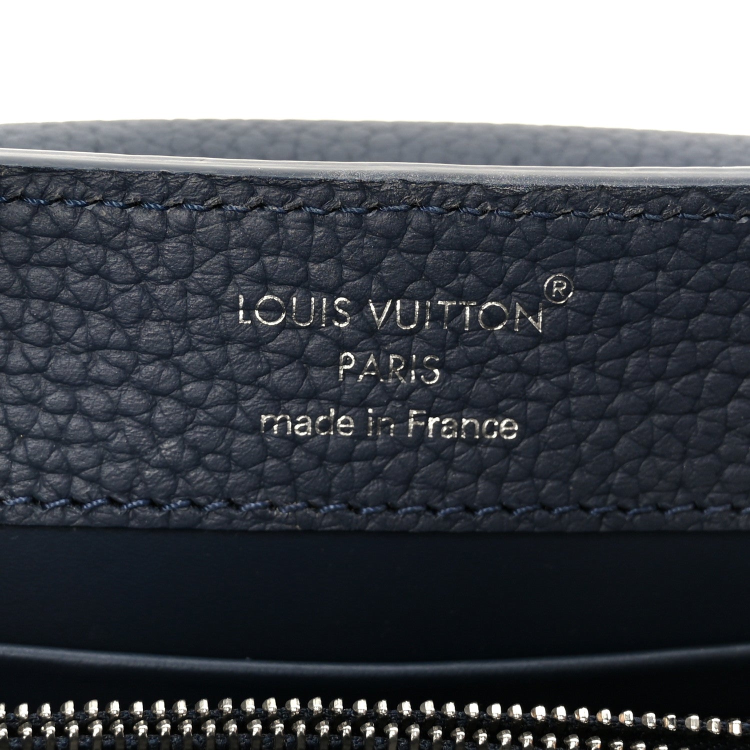 Louis Vuitton Taurillon Embellished Malletage Crown Mini Capucines Navy 6 of 9
